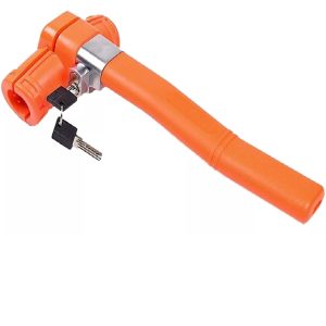 Traba Volante Naranjo Metal Antirrobo con Llaves